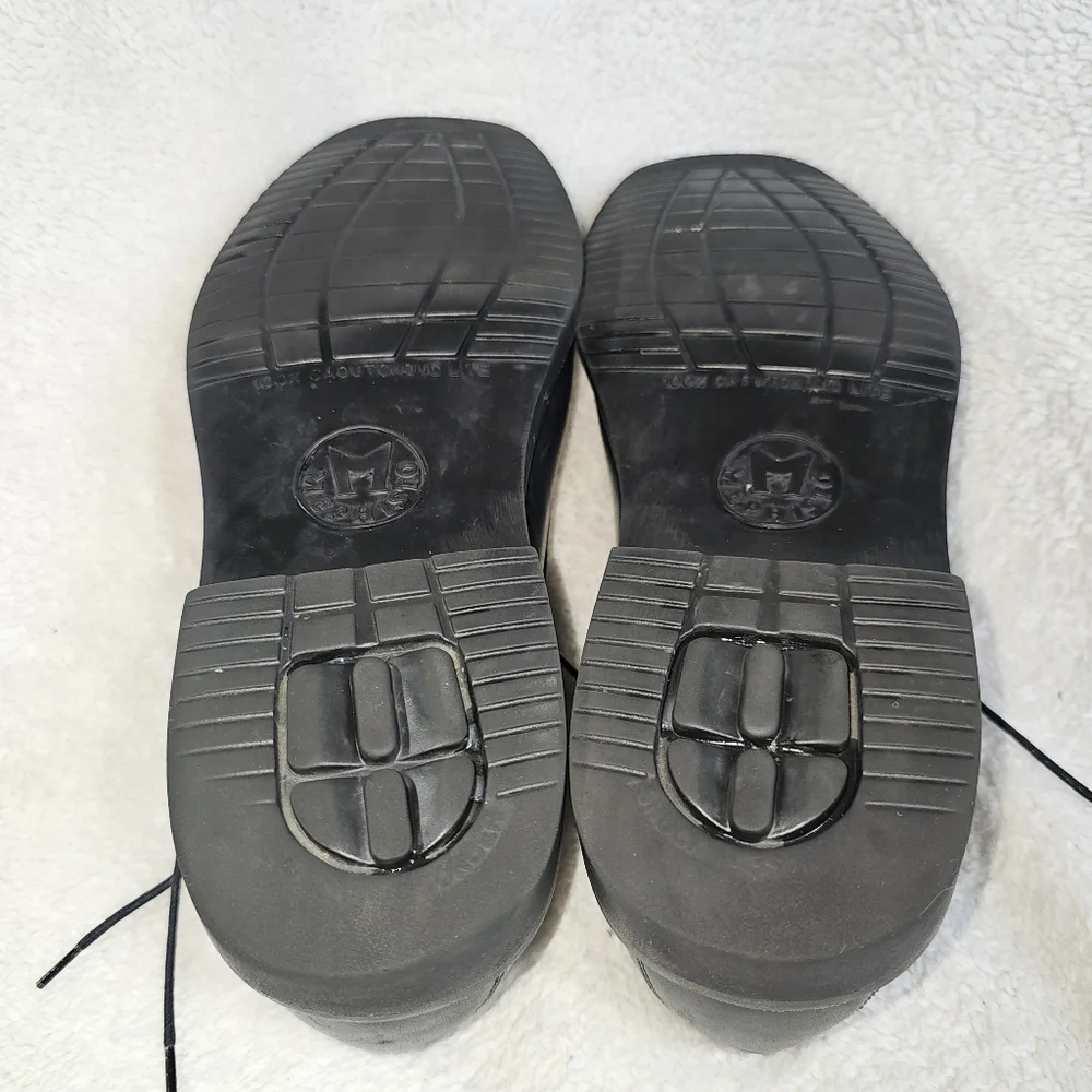 Mephisto Oxford Shoes Mens 11.5 Black  Leather Janeiro Comfort Square Toe. - Picture 13 of 14